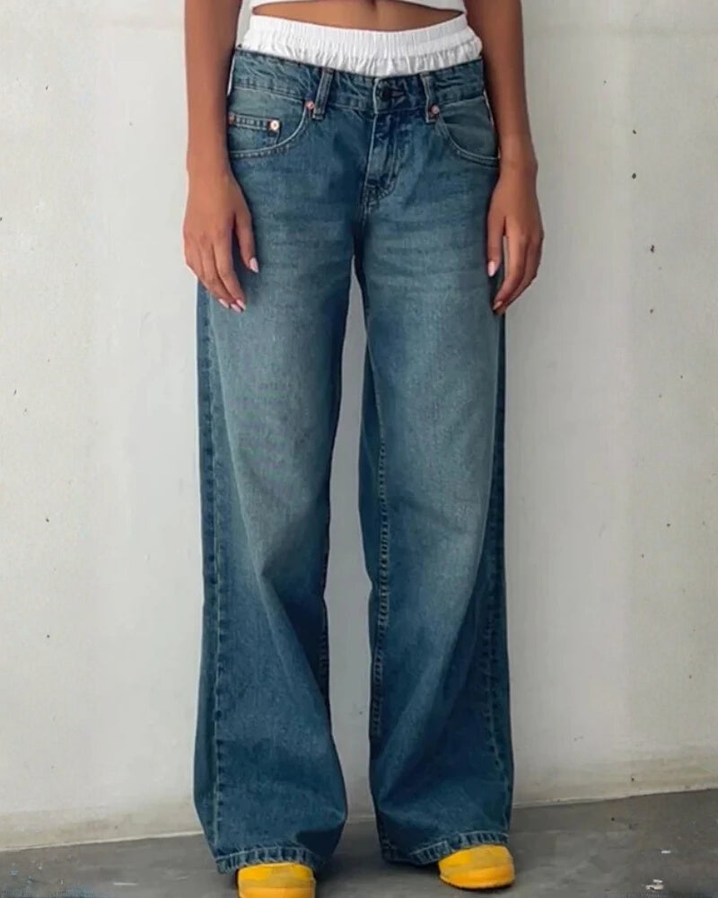 Damenjeans Low Waist – Bequeme Hüftjeans mit Stretch und Modernem Schnitt