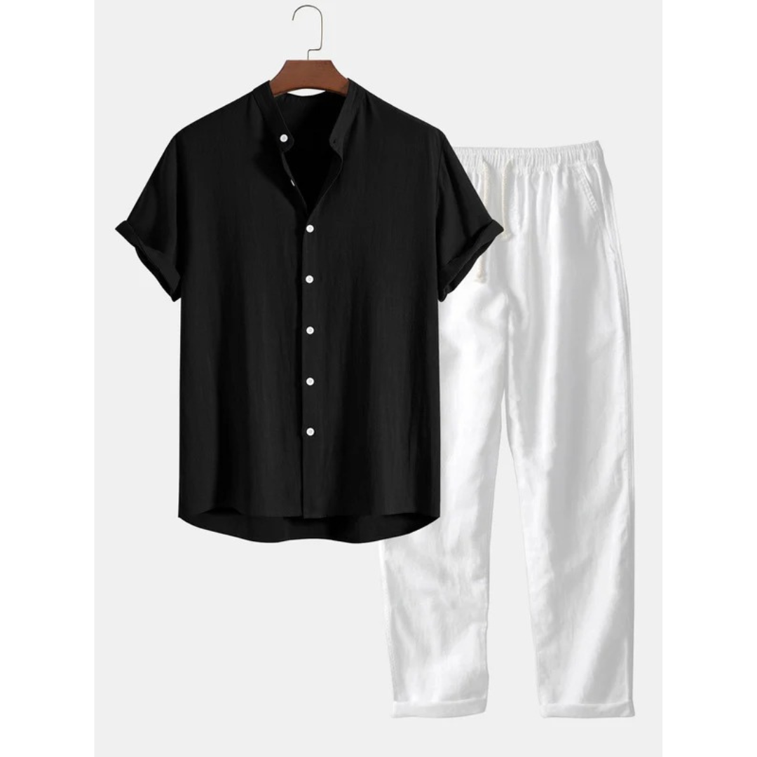 Daniel | Herren Sommer Set Mit Kurzarmhemd Und Hose