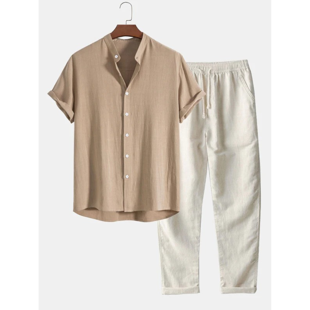 Daniel | Herren Sommer Set Mit Kurzarmhemd Und Hose