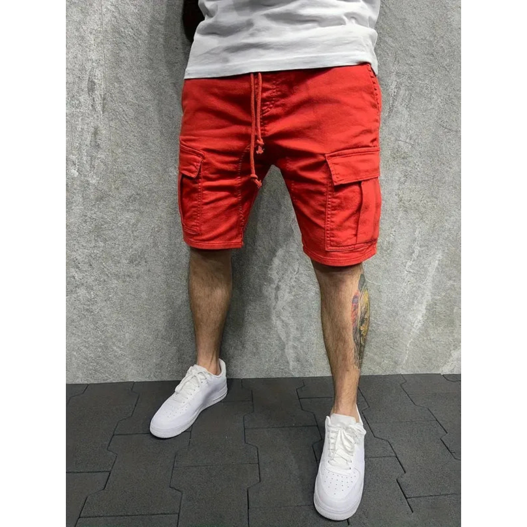 Dennis | Herren Cargo Shorts Mit Kordelzug Und Taschen Für Sommer