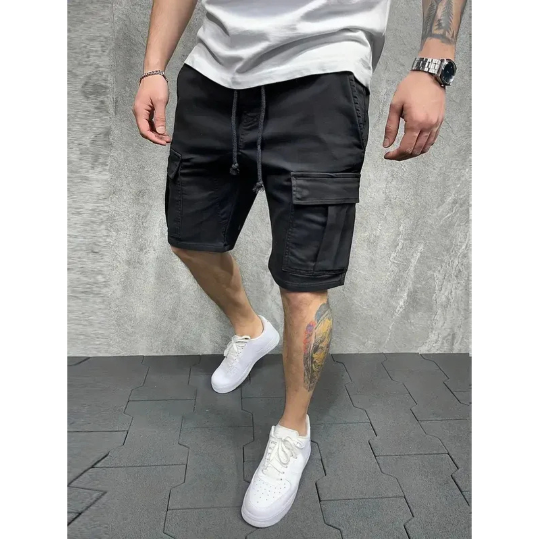 Dennis | Herren Cargo Shorts Mit Kordelzug Und Taschen Für Sommer