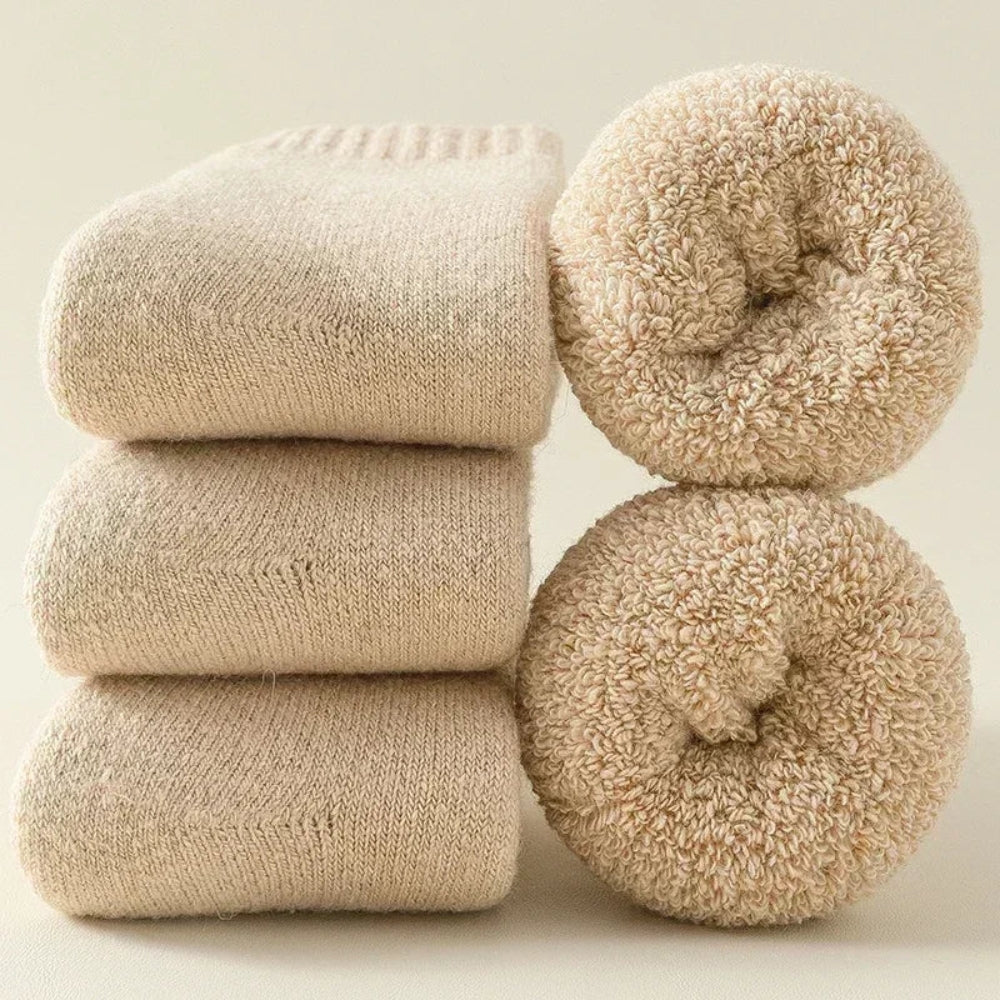 Dicke Wintersocken für Frauen - Atmungsaktives Thermal 3-Paar-Set