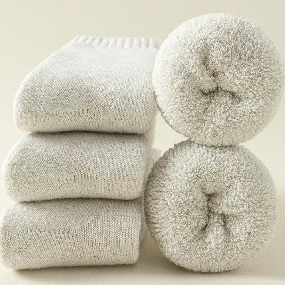Dicke Wintersocken für Frauen - Atmungsaktives Thermal 3-Paar-Set