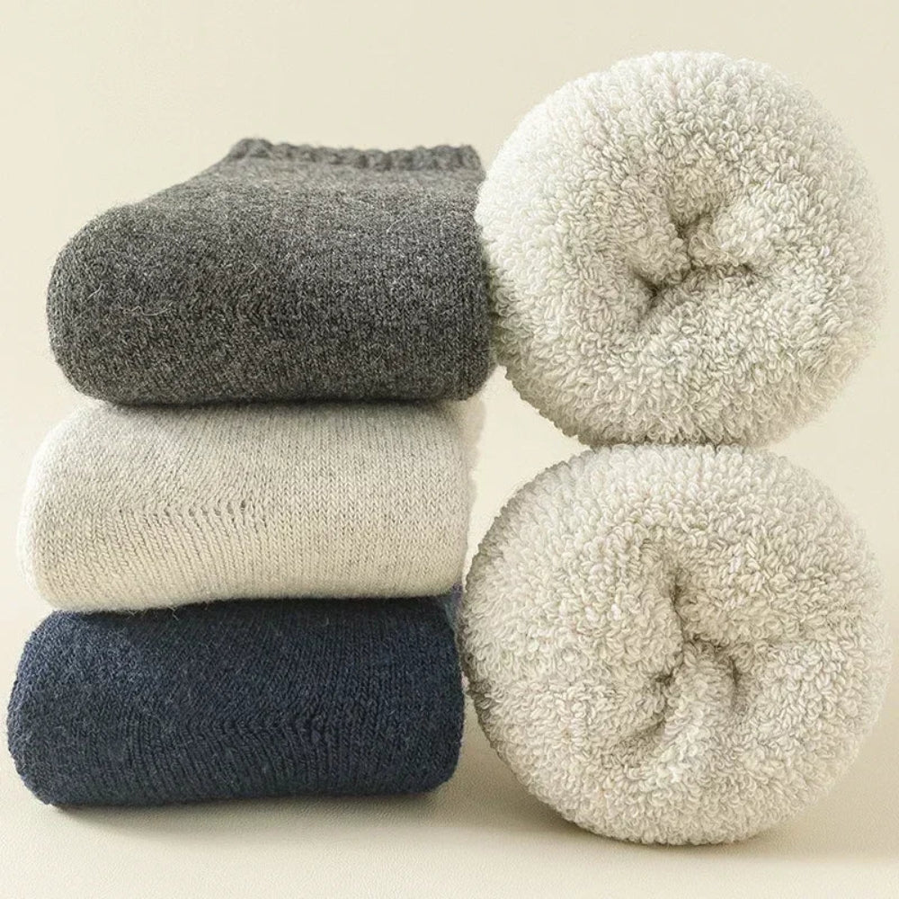Dicke Wintersocken für Frauen - Atmungsaktives Thermal 3-Paar-Set