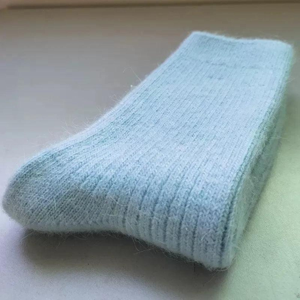 Dicke Wintersocken - klassisches, einfarbiges Muster für kaltes Wetter