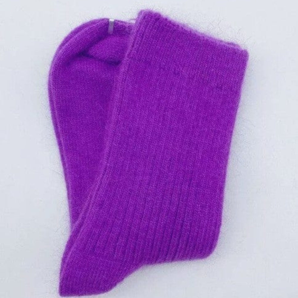 Dicke Wintersocken - klassisches, einfarbiges Muster für kaltes Wetter