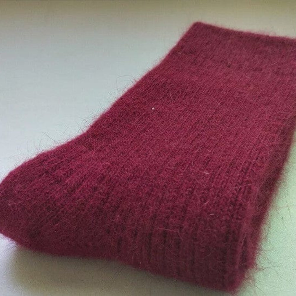 Dicke Wintersocken - klassisches, einfarbiges Muster für kaltes Wetter