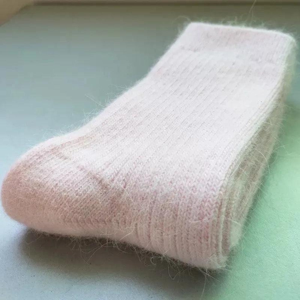 Dicke Wintersocken - klassisches, einfarbiges Muster für kaltes Wetter