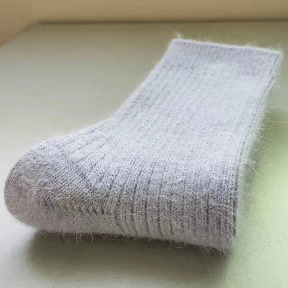 Dicke Wintersocken - klassisches, einfarbiges Muster für kaltes Wetter