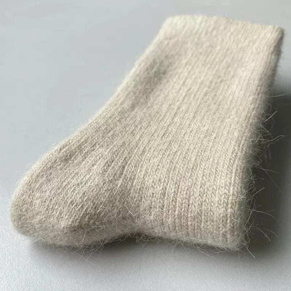 Dicke Wintersocken - klassisches, einfarbiges Muster für kaltes Wetter