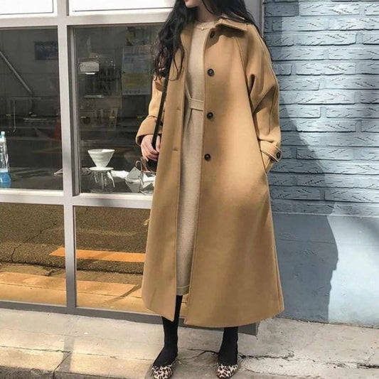 Eleganter Wintermantel mit Gürtel – Klassische Winterjacke