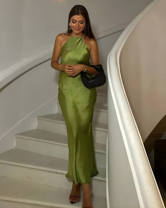 Elegantes Abendkleid mit offenem Rücken | Maxi