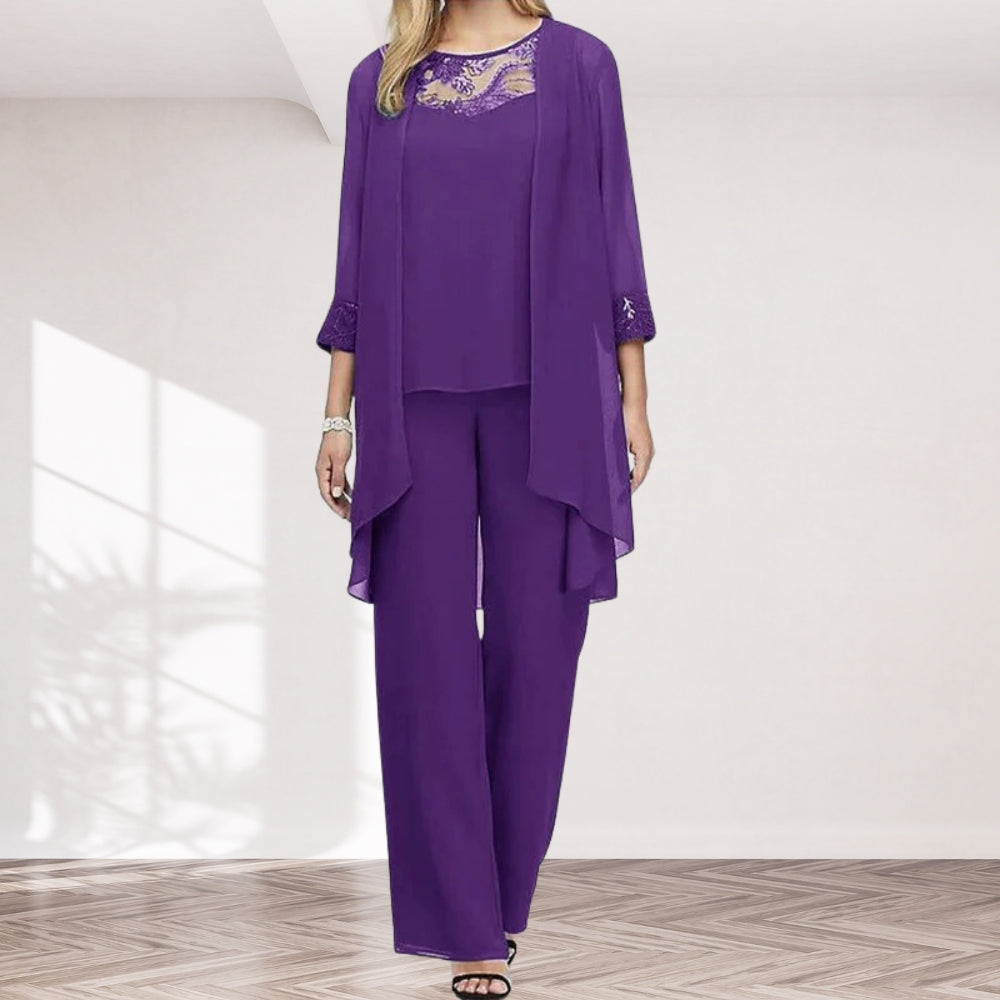 Elegantes Damen-Set - Formelle dreiteilige Kombination