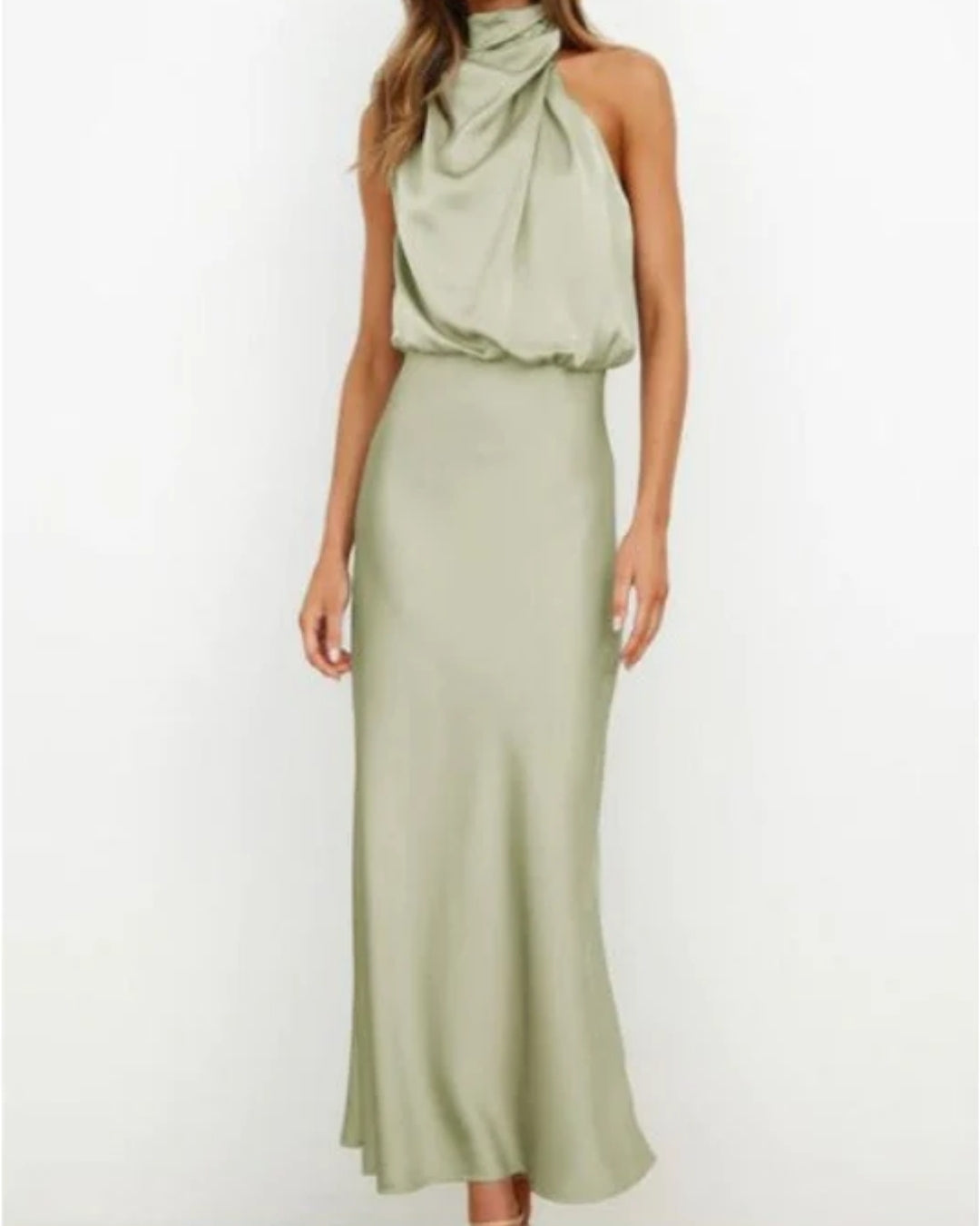 Elegantes Halter-Abendkleid für Damen | Midi