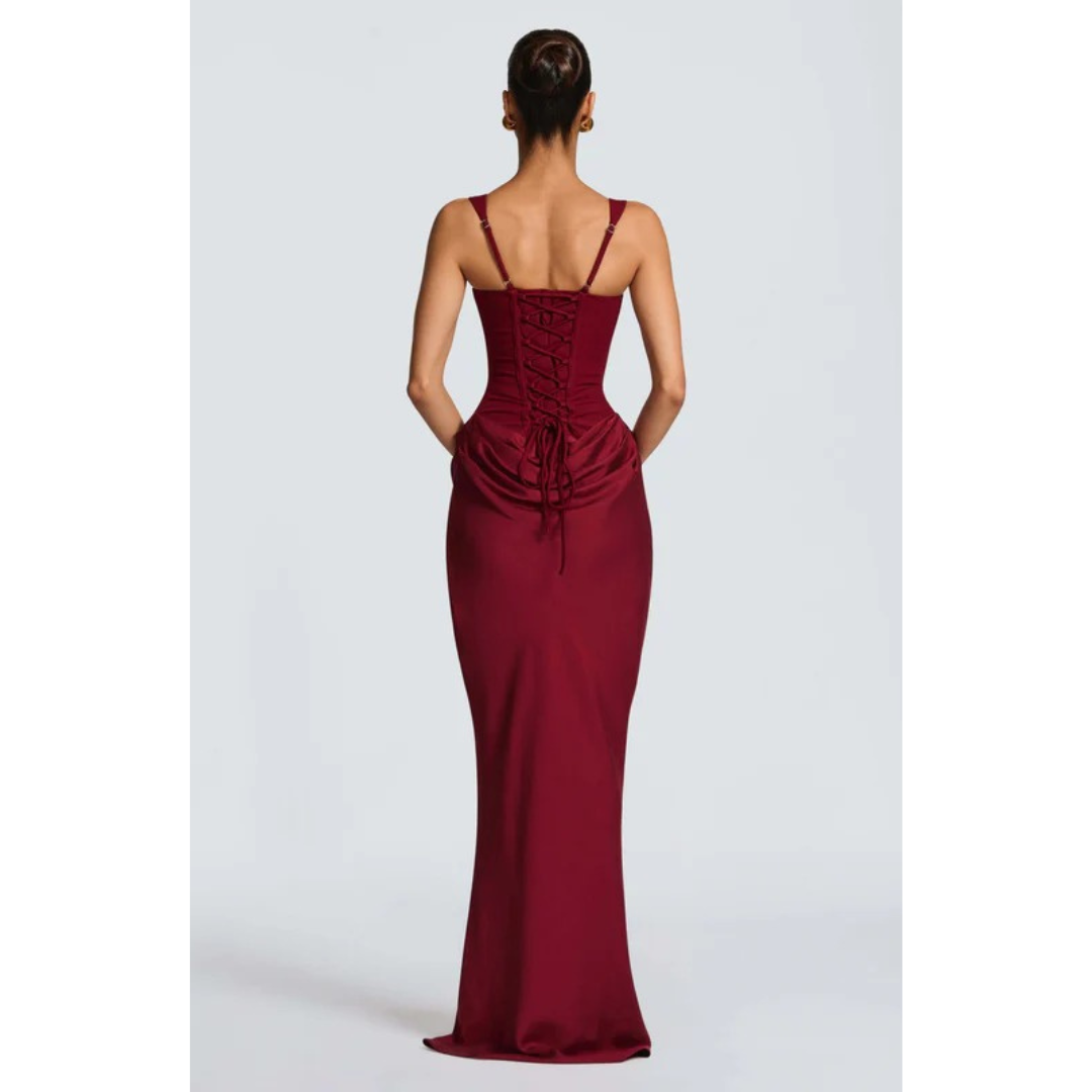 Emily | Damen Abendkleid Bodycon Schmal Hochzeit Sommer