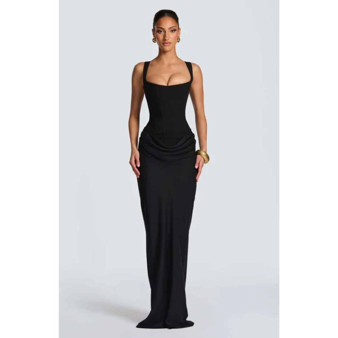 Emily | Damen Abendkleid Bodycon Schmal Hochzeit Sommer