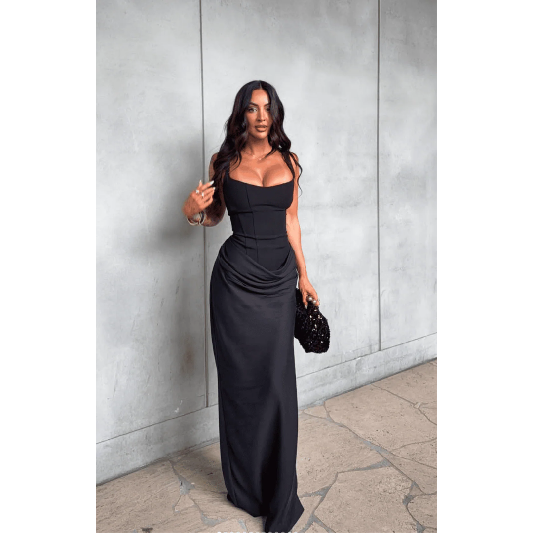 Emily | Damen Abendkleid Bodycon Schmal Hochzeit Sommer