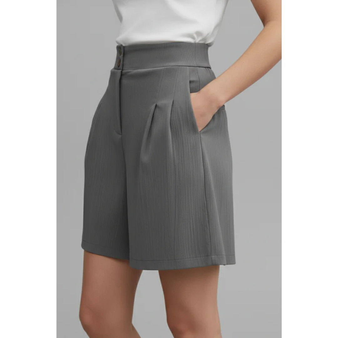 Emmi | Damen Shorts Mit Hoher Taille Und Weitem Bein