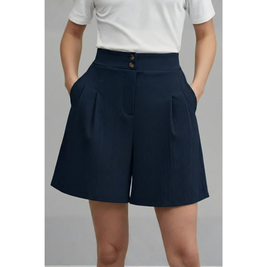 Emmi | Damen Shorts Mit Hoher Taille Und Weitem Bein