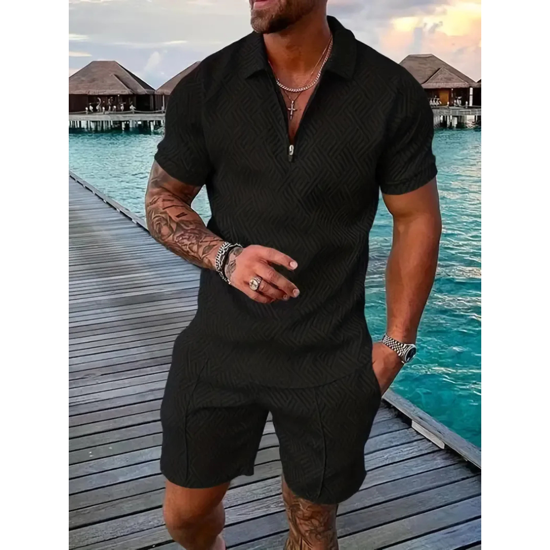 Erwin | Herren Sommer Set Mit Poloshirt Und Shorts