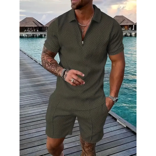 Erwin | Herren Sommer Set Mit Poloshirt Und Shorts