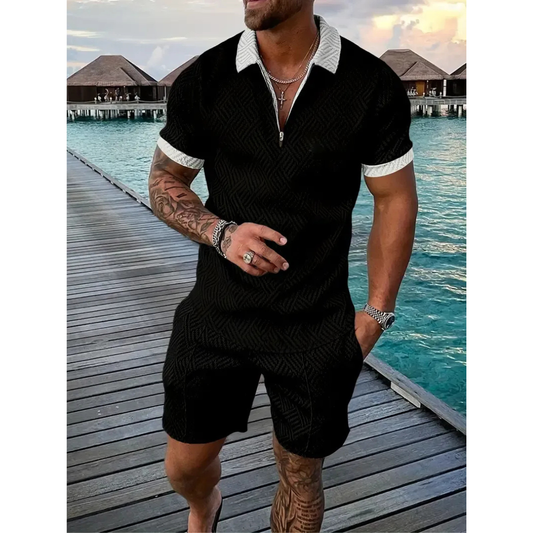 Erwin | Herren Sommer Set Mit Poloshirt Und Shorts