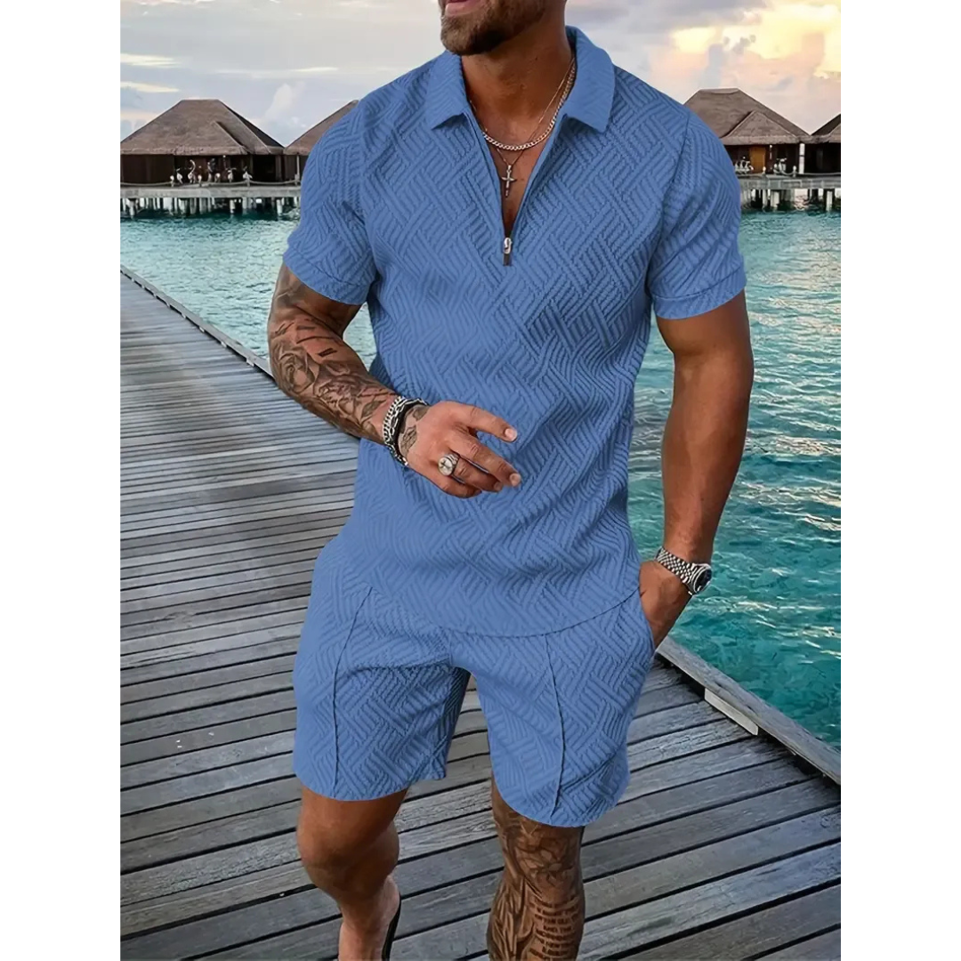 Erwin | Herren Sommer Set Mit Poloshirt Und Shorts