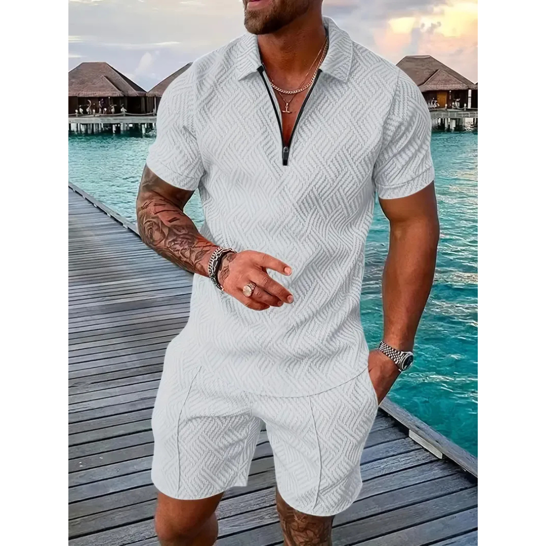 Erwin | Herren Sommer Set Mit Poloshirt Und Shorts