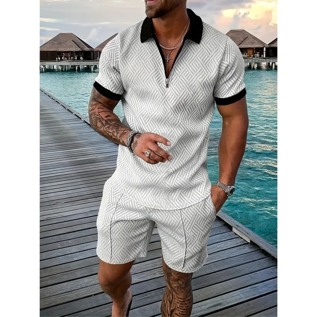 Erwin | Herren Sommer Set Mit Poloshirt Und Shorts