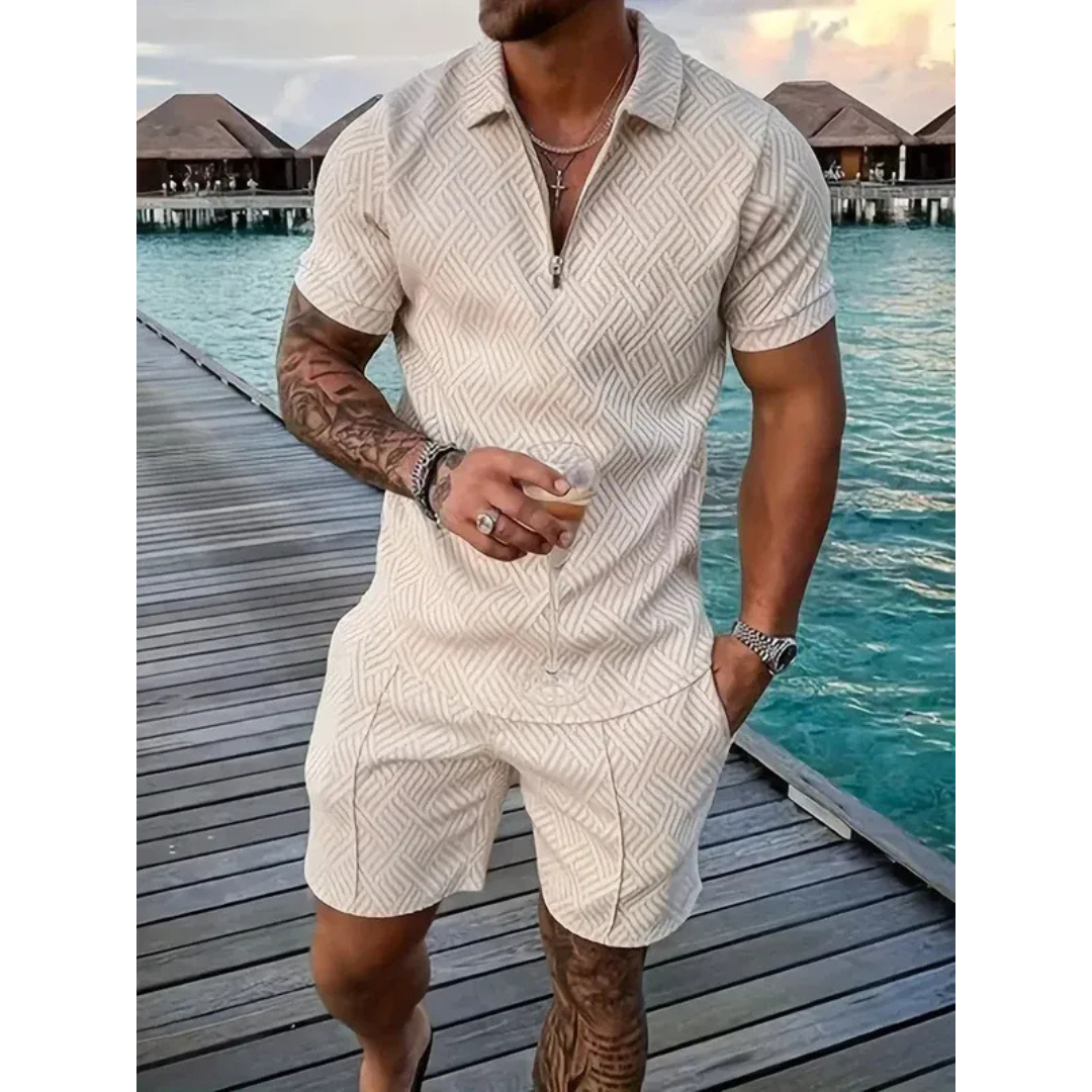 Erwin | Herren Sommer Set Mit Poloshirt Und Shorts