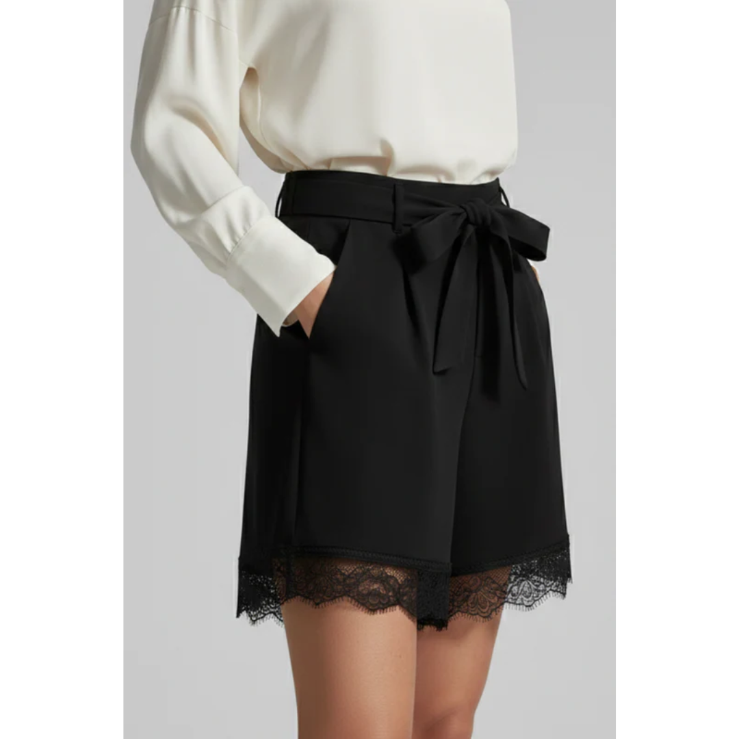 Fenna | Damen Shorts Mit Bund Zum Binden Für Alltag