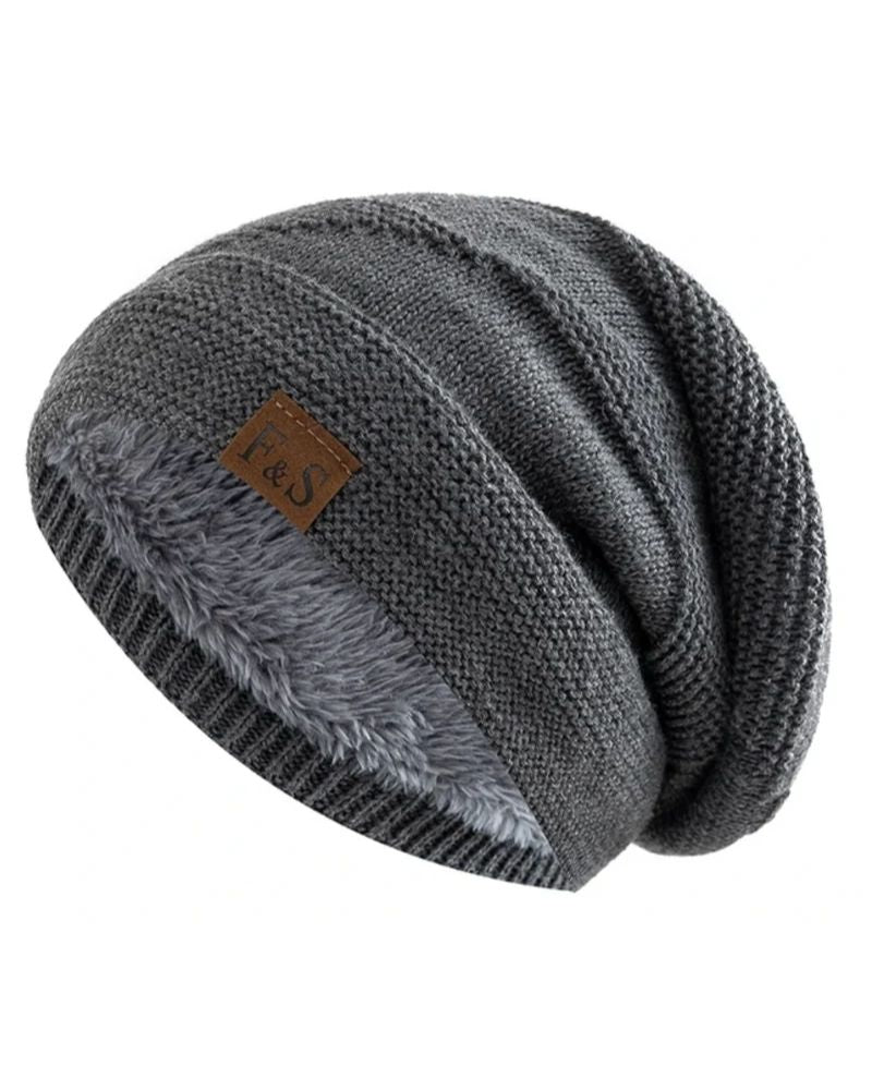 Fleece gefütterte Beanie – weiche Wintermütze für Damen