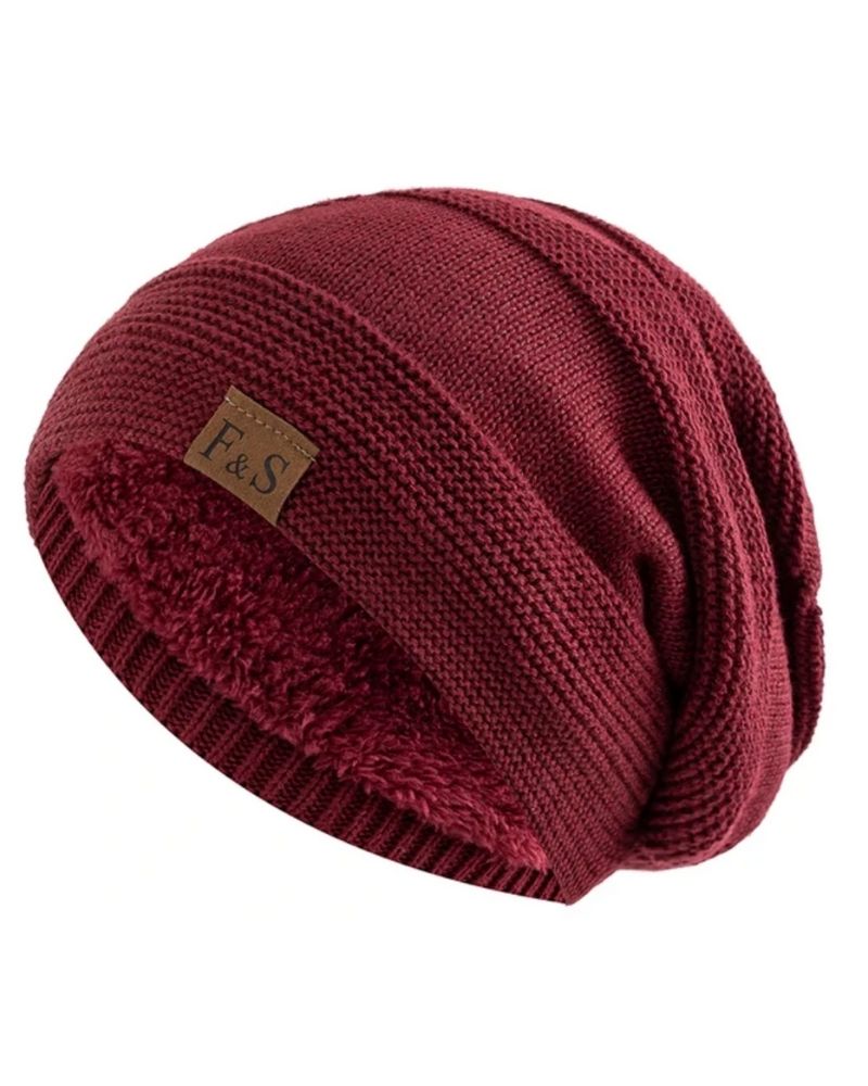 Fleece gefütterte Beanie – weiche Wintermütze für Damen