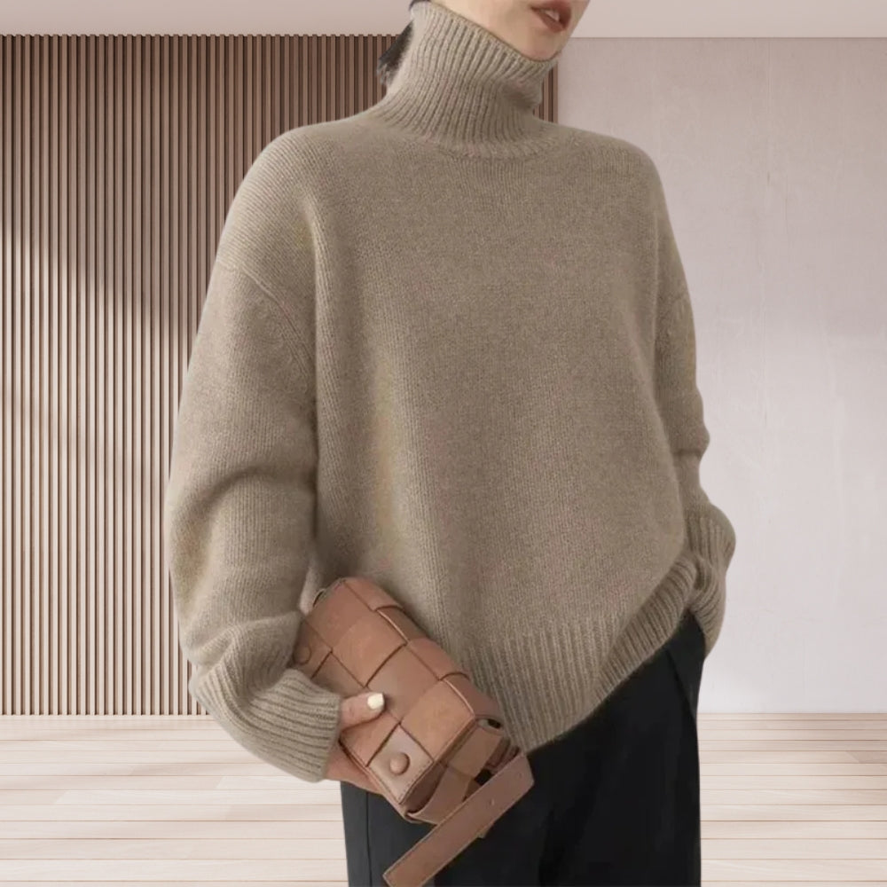 Gemütlicher Rollkragenpullover für Frauen - Vielseitiger Pullover