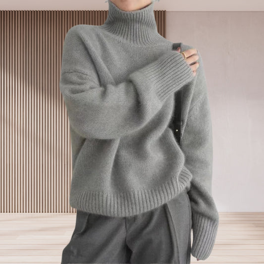 Gemütlicher Rollkragenpullover für Frauen - Vielseitiger Pullover