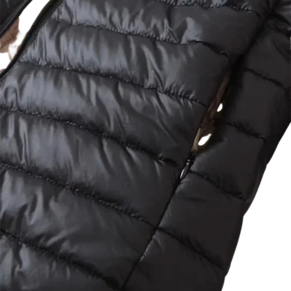 Glänzende, Gesteppte Damen-Puffer-Winterjacke – Wärmend und Wasserabweisend