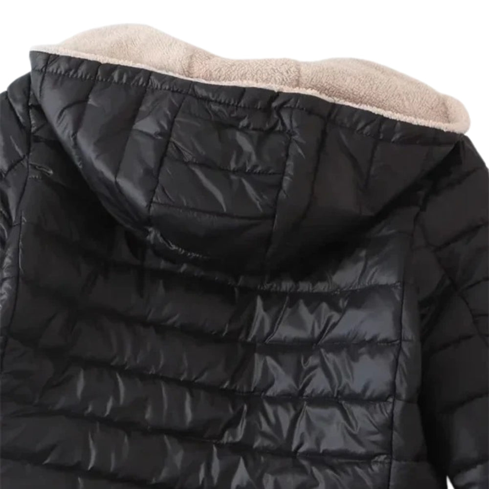 Glänzende, Gesteppte Damen-Puffer-Winterjacke – Wärmend und Wasserabweisend