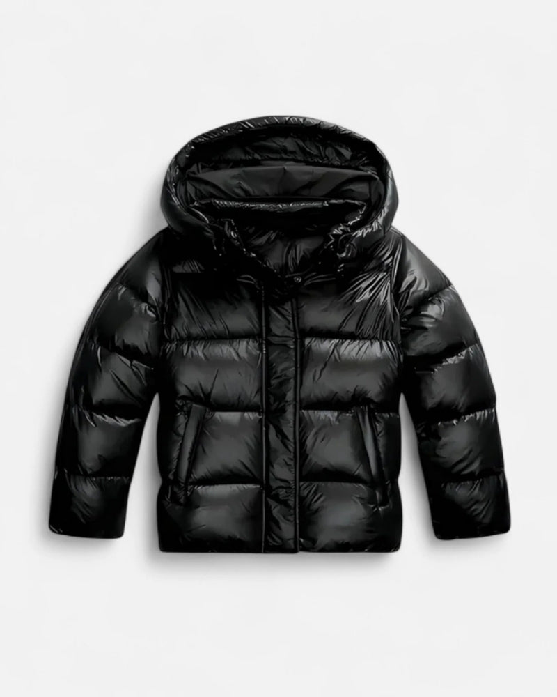Glänzende Pufferjacke – Damen Winterjacke mit moderner Silhouette