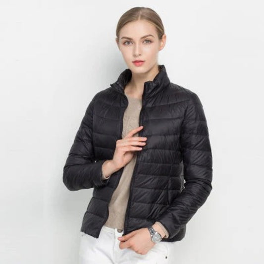 Glänzende Stepp-Winterjacke - Städtischer Stil für Frauen