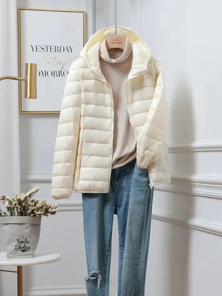 Glänzende Winterjacke – Leichter Kälteschutz für Frauen