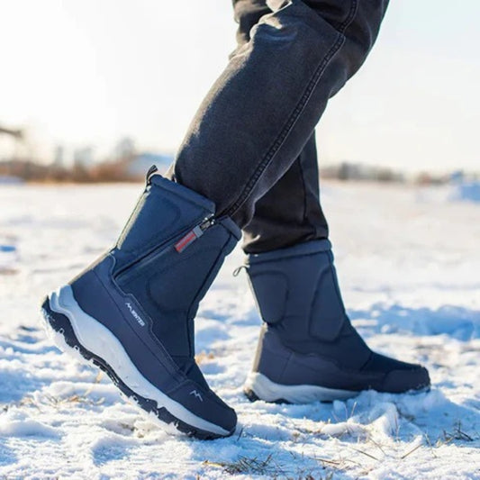 Halbhohe Damenstiefel - Warme Winterschuhe