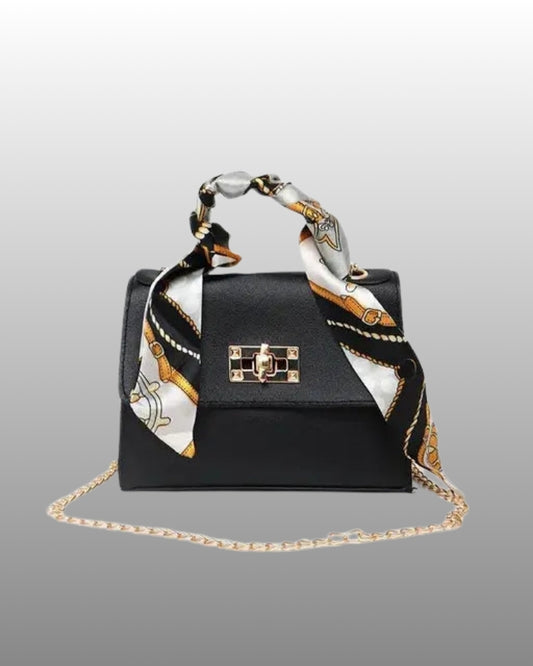 Handtasche für Damen – Kompakte Alltagstasche mit goldenem Verschluss