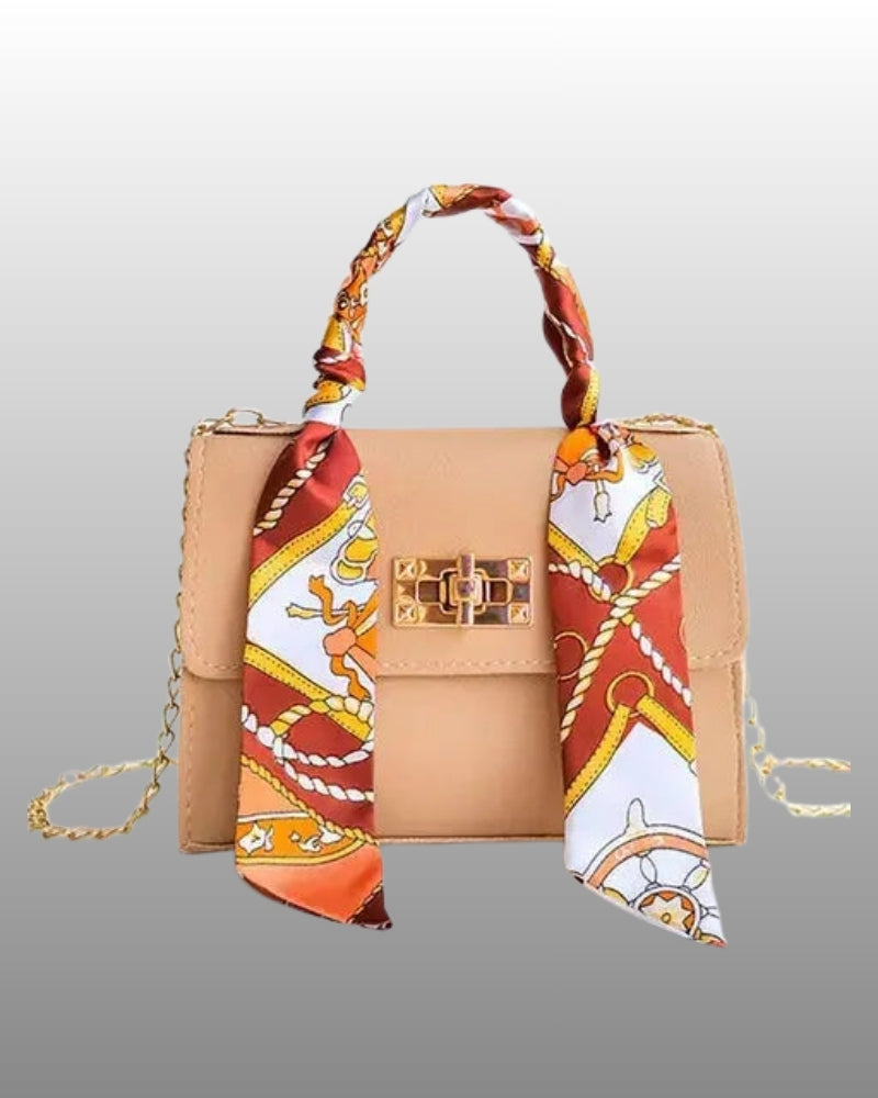 Handtasche für Damen – Kompakte Alltagstasche mit goldenem Verschluss