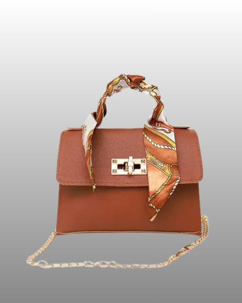 Handtasche für Damen – Kompakte Alltagstasche mit goldenem Verschluss