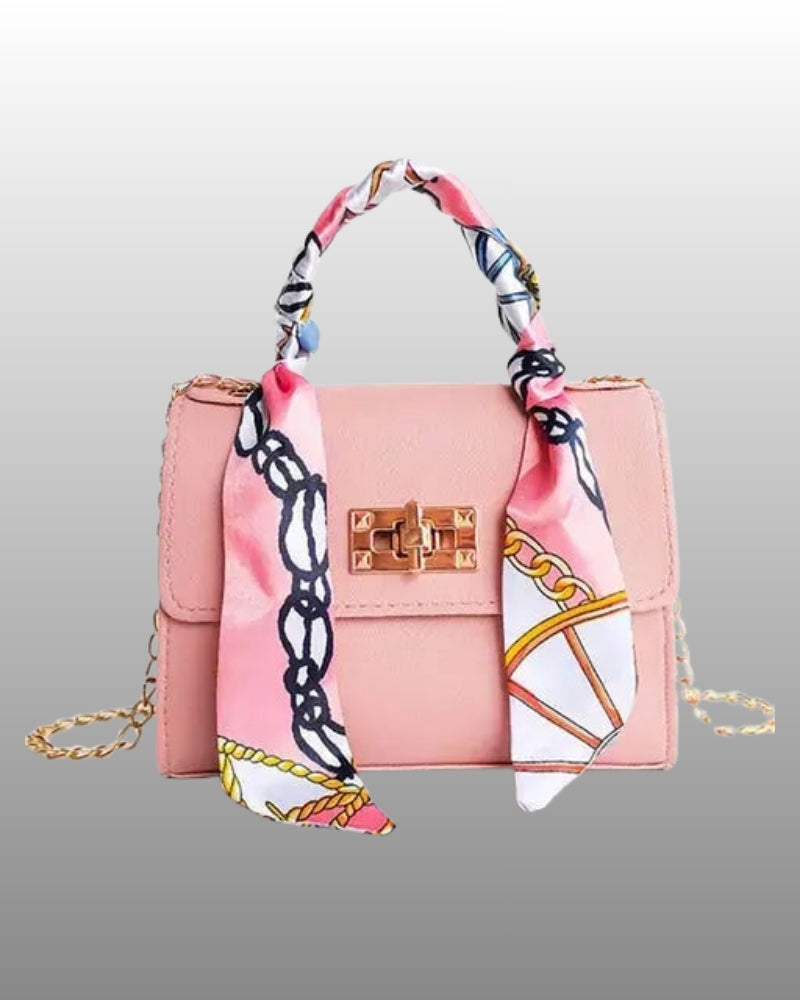 Handtasche für Damen – Kompakte Alltagstasche mit goldenem Verschluss