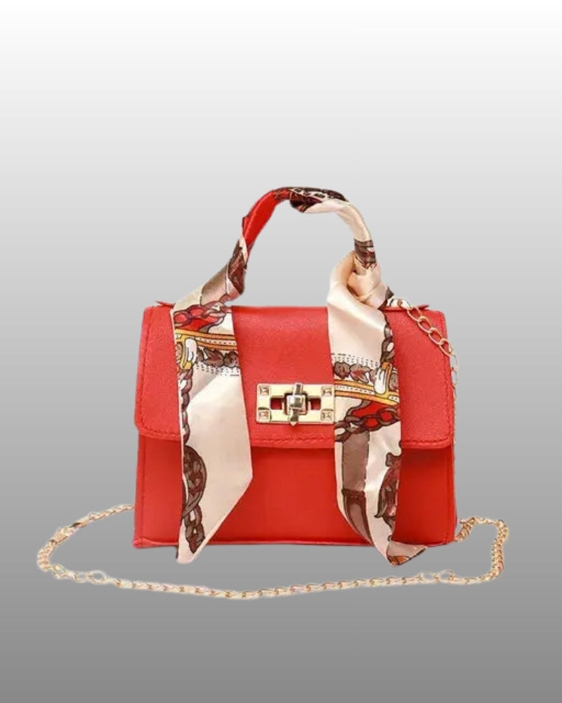 Handtasche für Damen – Kompakte Alltagstasche mit goldenem Verschluss