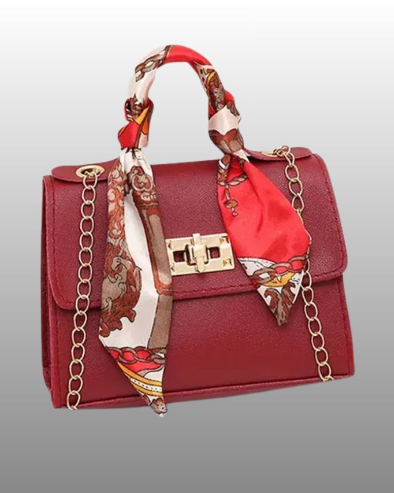 Handtasche für Damen – Kompakte Alltagstasche mit goldenem Verschluss