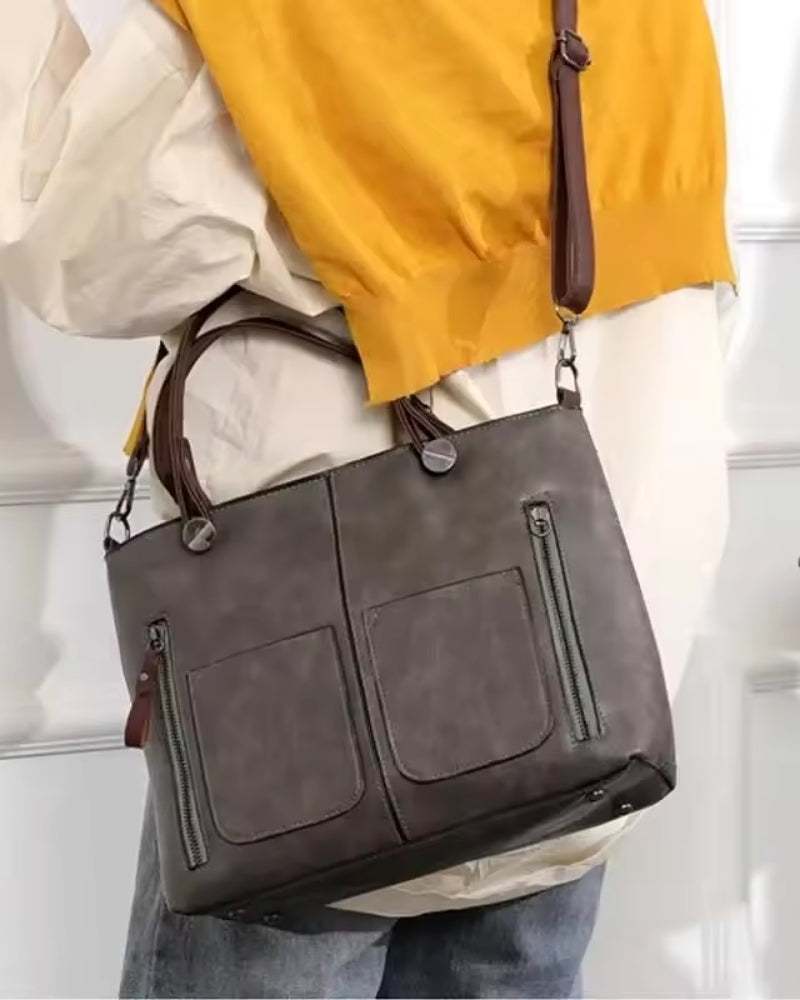 Handtasche – Multi-Pocket-Design mit abnehmbarem Riemen