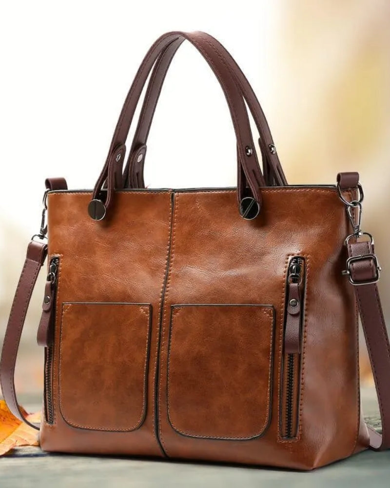 Handtasche – Multi-Pocket-Design mit abnehmbarem Riemen