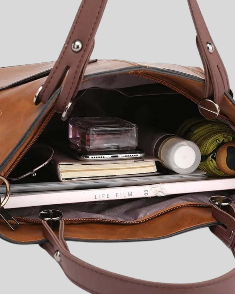 Handtasche – Multi-Pocket-Design mit abnehmbarem Riemen